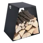 Moderne gulvstammeholder i lakeret stål fremstillet i Italien - Demetra Viadurini