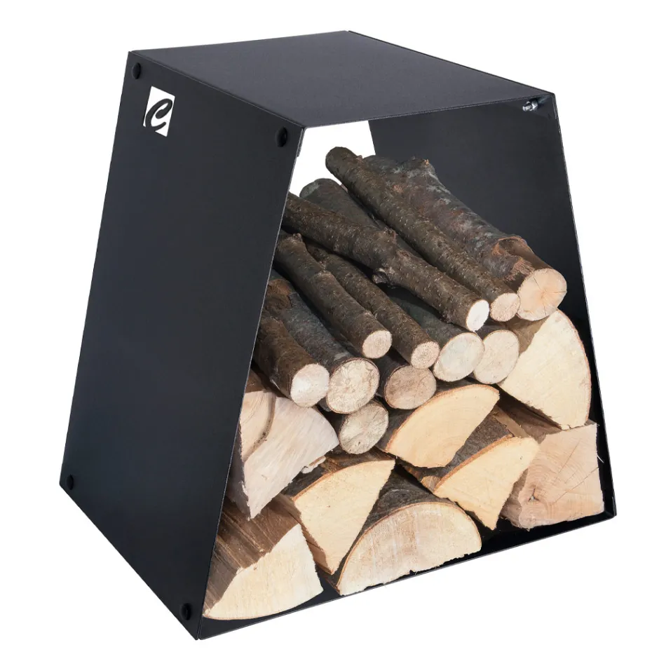 Moderne gulvstammeholder i lakeret stål fremstillet i Italien - Demetra Viadurini