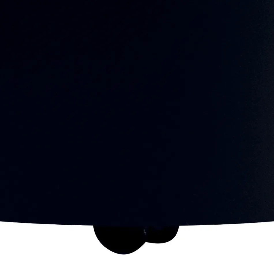 Moderne træholder lavet af metal med hjul lavet i Italien - blyant Viadurini