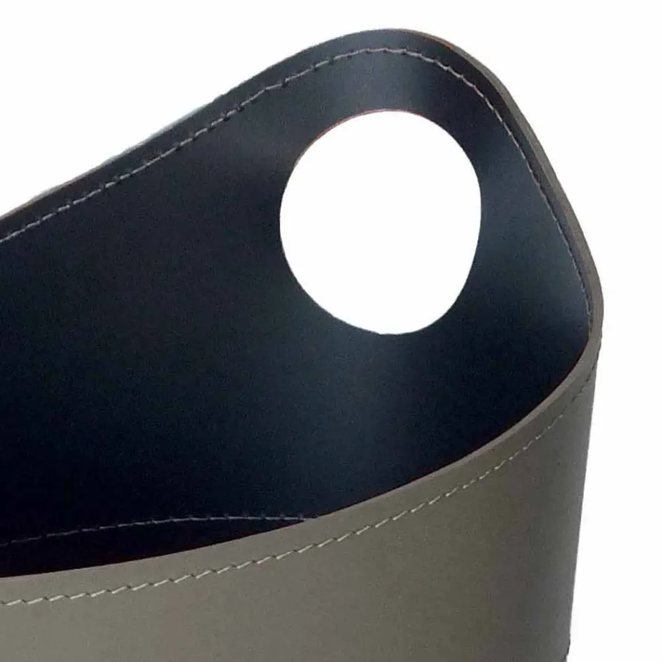 Brændeholder, jernholder og jern til Nicad læder, lavet i Italien Viadurini