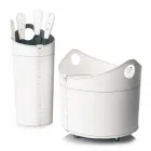 Brændeholder, jernholder og jern til Nicad læder, lavet i Italien Viadurini