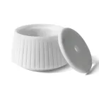 Hvid Carrara marmor eller sort Portoro Design stribet opbevaringsholder - Cairo Viadurini