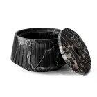 Hvid Carrara marmor eller sort Portoro Design stribet opbevaringsholder - Cairo Viadurini