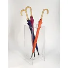 Paraplystativ til indgang i hvidt eller gennemsigtigt plexiglas - navle Viadurini