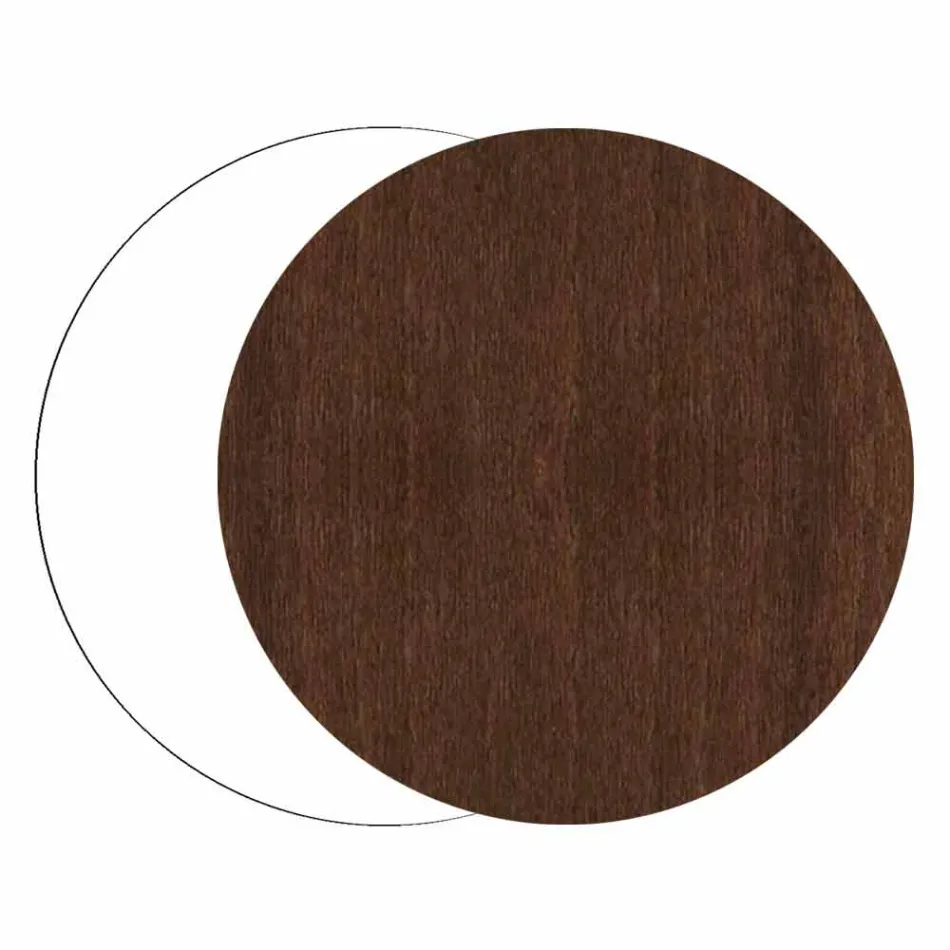 Paraplystativ i mørkt eller hvidt træ med moderne designdekorationer - Cannabambu Viadurini