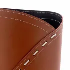 Moderne paraply står i regenereret Katrina læder, lavet i Italien Viadurini