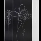 Gennemsigtig plastisk paraplystativ med indgraverede stiliserede blade - Florino Viadurini