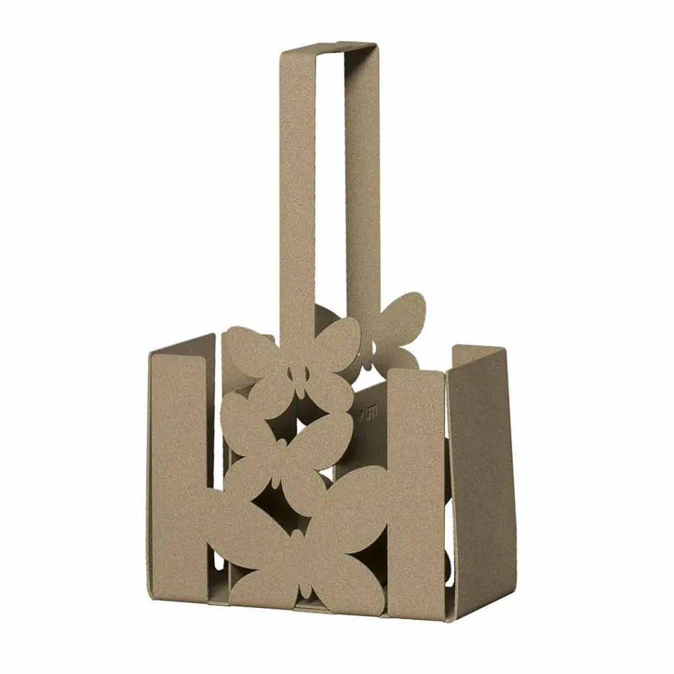 Moderne bordbestikholder i hvidt, beige eller elfenben jernfremstillet Italien - Laida Viadurini