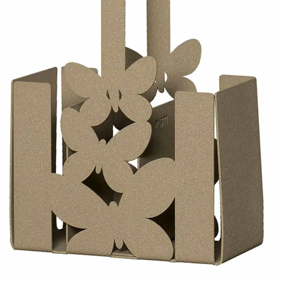 Moderne bordbestikholder i hvidt, beige eller elfenben jernfremstillet Italien - Laida Viadurini