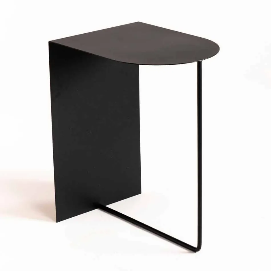 Moderne gulvmagasinstativ i farvet stål fremstillet i Italien - Marinella Viadurini