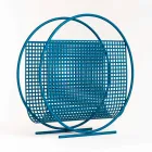 Rundt design stålmagasinstativ lavet i Italien - øse Viadurini