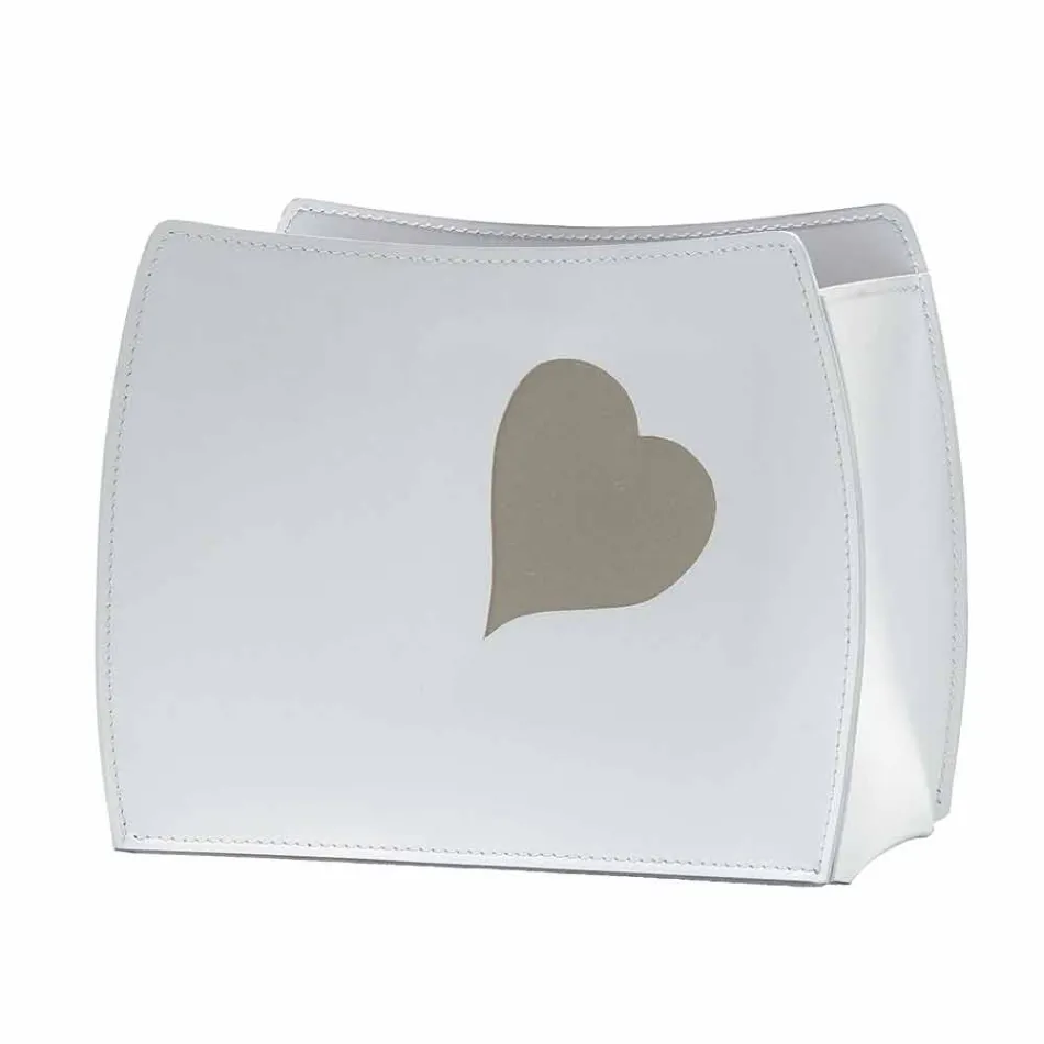 Design magasinhylde i læder med et moderne Beatrice design Viadurini