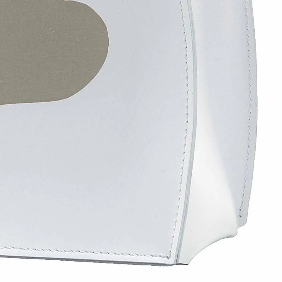 Design magasinhylde i læder med et moderne Beatrice design Viadurini