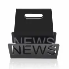 Rack af sort eller gennemsigtig plexiglas-magasin Design Made in Italy - Omar Viadurini