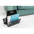 Rack af sort eller gennemsigtig plexiglas-magasin Design Made in Italy - Omar Viadurini