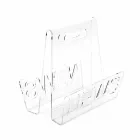 Rack af sort eller gennemsigtig plexiglas-magasin Design Made in Italy - Omar Viadurini
