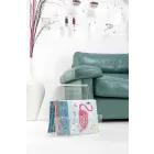 Rack af sort eller gennemsigtig plexiglas-magasin Design Made in Italy - Omar Viadurini