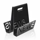 Rack af sort eller gennemsigtig plexiglas-magasin Design Made in Italy - Omar Viadurini