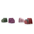 Moderne farvet polyethylen magasinstativ lavet i Italien - Munoz Viadurini