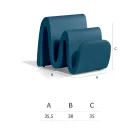 Moderne farvet polyethylen magasinstativ lavet i Italien - Munoz Viadurini