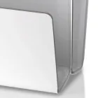 Stue Magasinstativ i Farvet Akryl Krystal Fremstillet i Italien - Osafo Viadurini