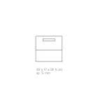 Stue Magasinstativ i Farvet Akryl Krystal Fremstillet i Italien - Osafo Viadurini