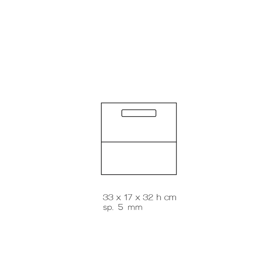 Stue Magasinstativ i Farvet Akryl Krystal Fremstillet i Italien - Osafo Viadurini