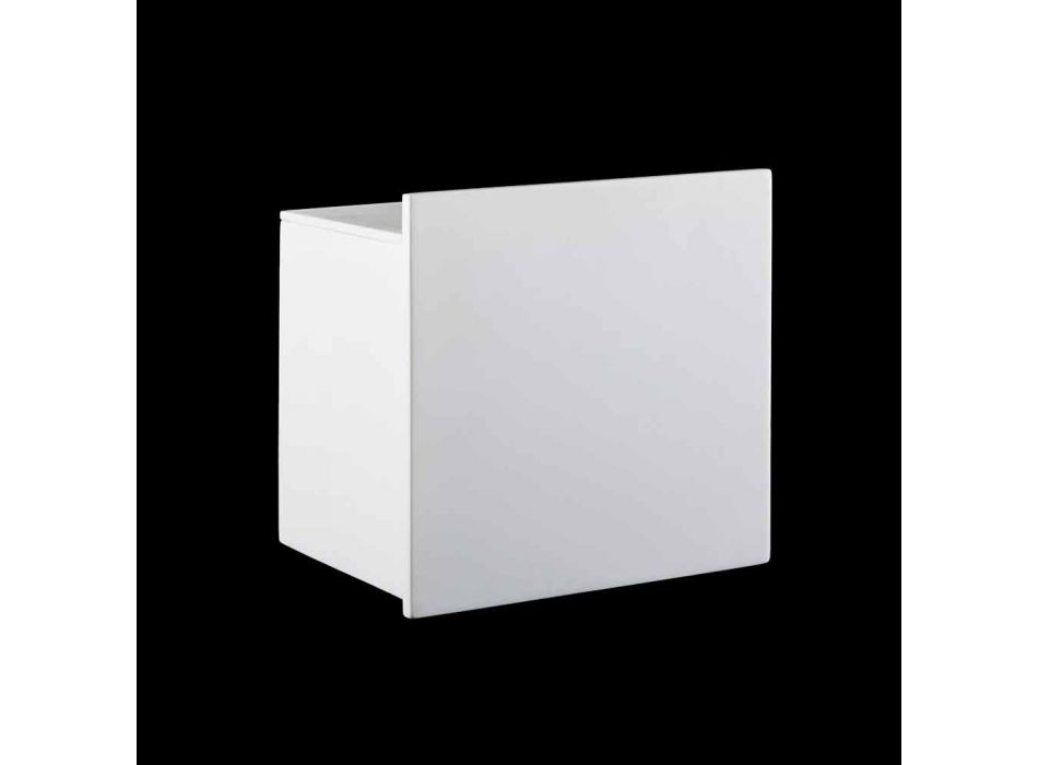 Badeværelsesrulleholder i hvid Corian eller med sorte indsatser italiensk design - Elono