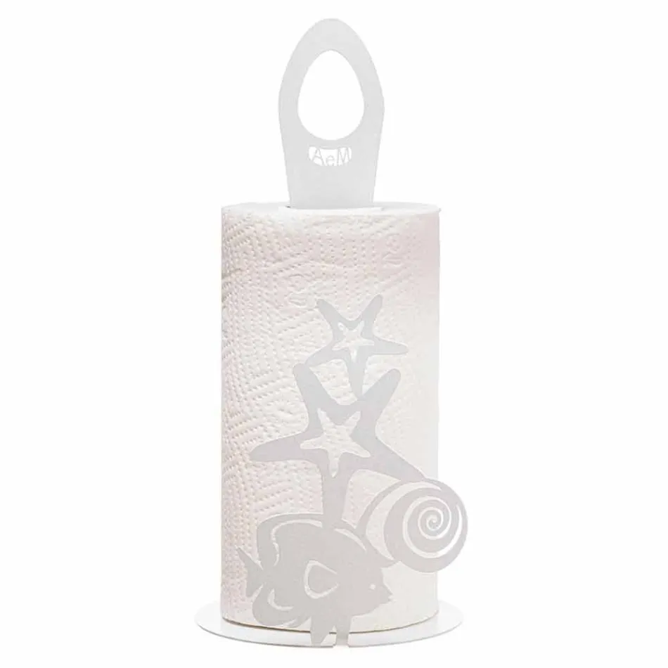 Marina Fantasy køkkenrulleholder i jern håndlavet i Italien - Maste Viadurini