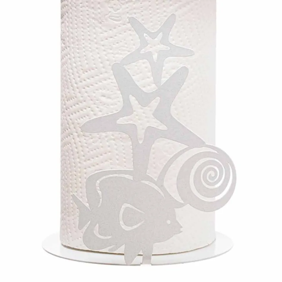 Marina Fantasy køkkenrulleholder i jern håndlavet i Italien - Maste Viadurini