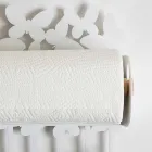 Vægrulleholder i hvidt eller beige jern fremstillet i Italien - Leiden Viadurini