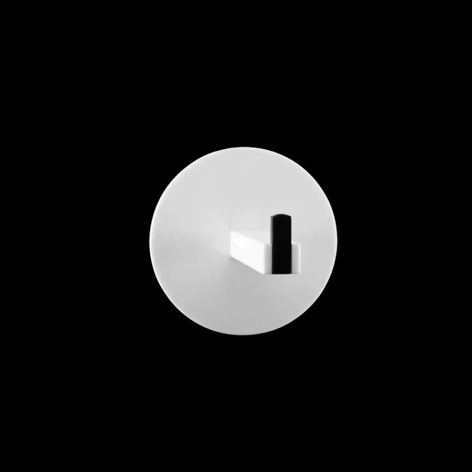 Papirholder og stift i hvid Corian eller med sort indsats, designbadeværelse - Elono Viadurini