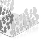 Servietholder i sølvmetal med moderne luksusdesigndekorationer - Amedeo Viadurini