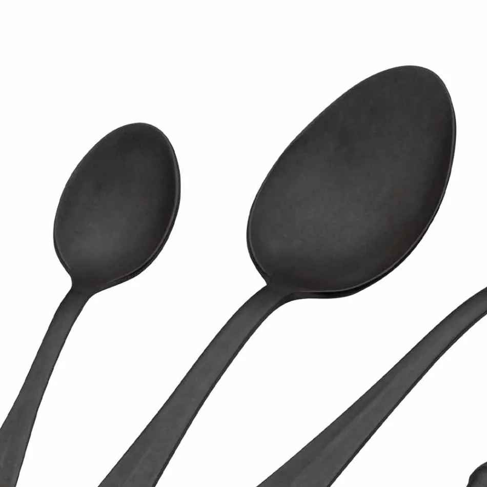 Luksus Design stålbestik Vintage farvet effekt 24 stykker - Tigger Viadurini