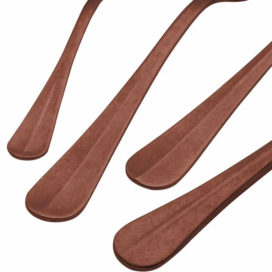 Luksus Design stålbestik Vintage farvet effekt 24 stykker - Tigger Viadurini