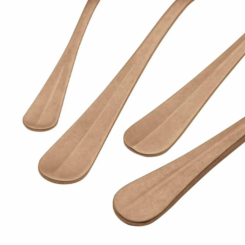 Luksus Design stålbestik Vintage farvet effekt 24 stykker - Tigger Viadurini