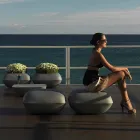 Pude af Vondom design udendørs pouf i polyethylen. 67x67 cm Viadurini