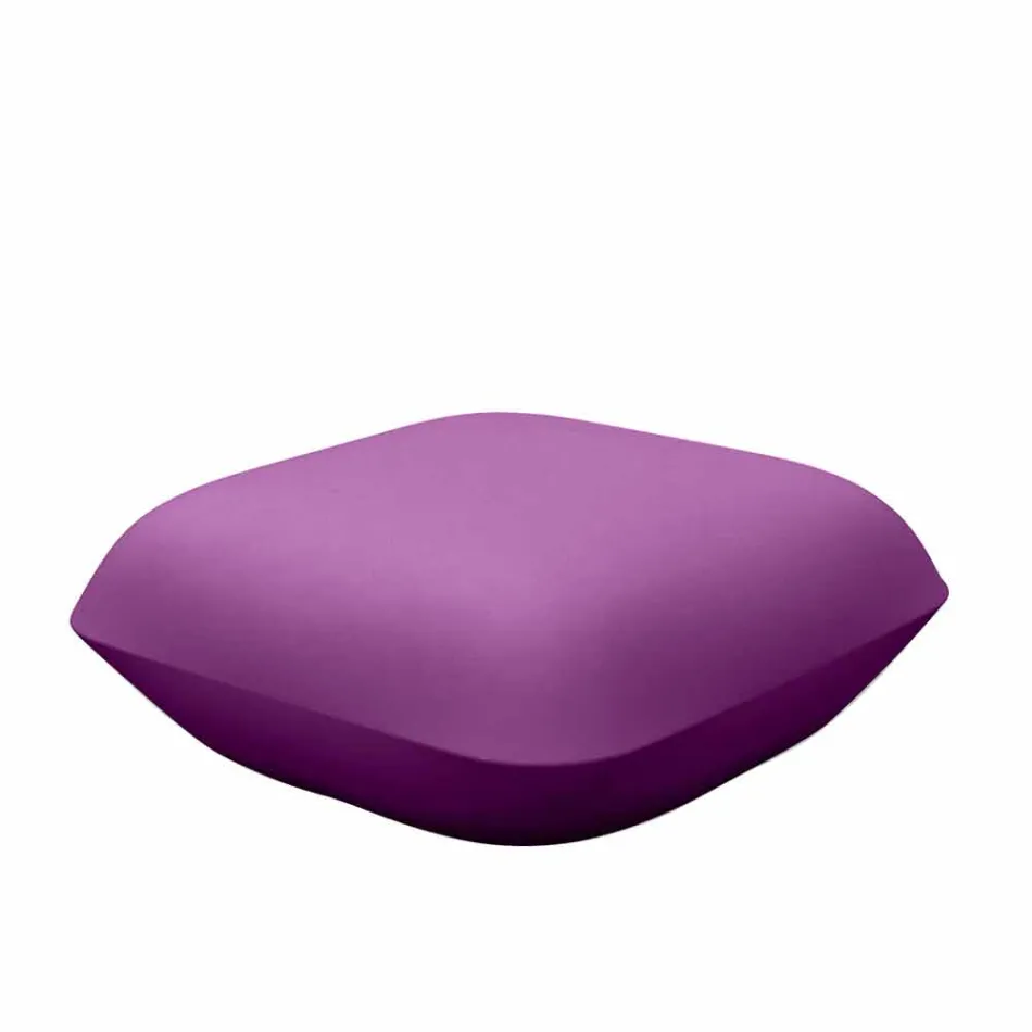 Pude af Vondom design udendørs pouf i polyethylen. 67x67 cm Viadurini