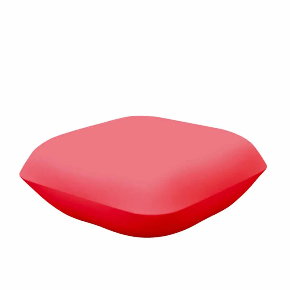 Pude af Vondom design udendørs pouf i polyethylen. 67x67 cm Viadurini