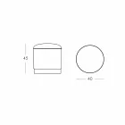 Pouf til udendørs, i polyethylen og stof eller læder - Mara Slide Viadurini