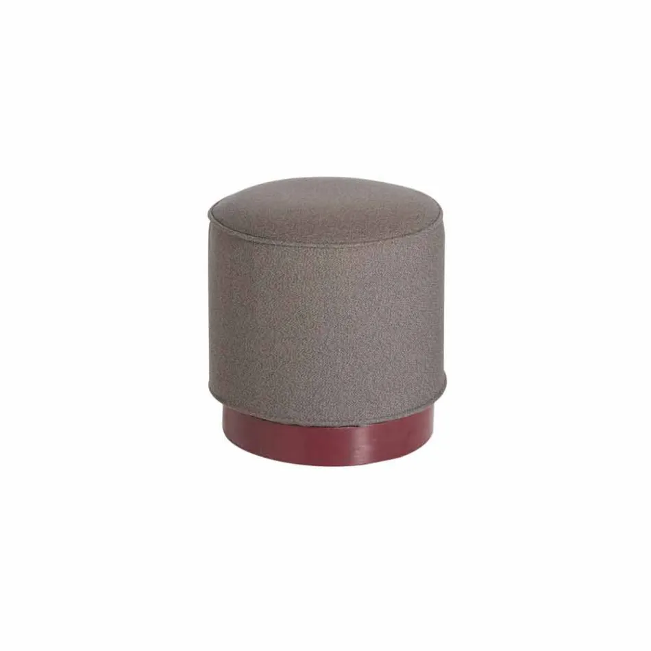 Pouf til udendørs, i polyethylen og stof eller læder - Mara Slide Viadurini