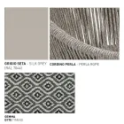 Havepuf med aluminium og vævekurv - Tibidabo fra Varaschin Viadurini