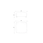 Havepuf polstret og dækket af stof lavet i Italien - Smør Viadurini