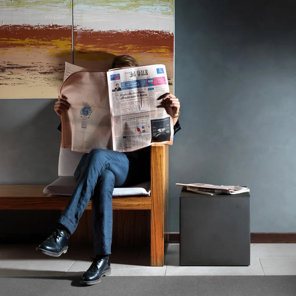 Havepuf i polyethylen 8 overflader lavet i Italien - Viky Viadurini