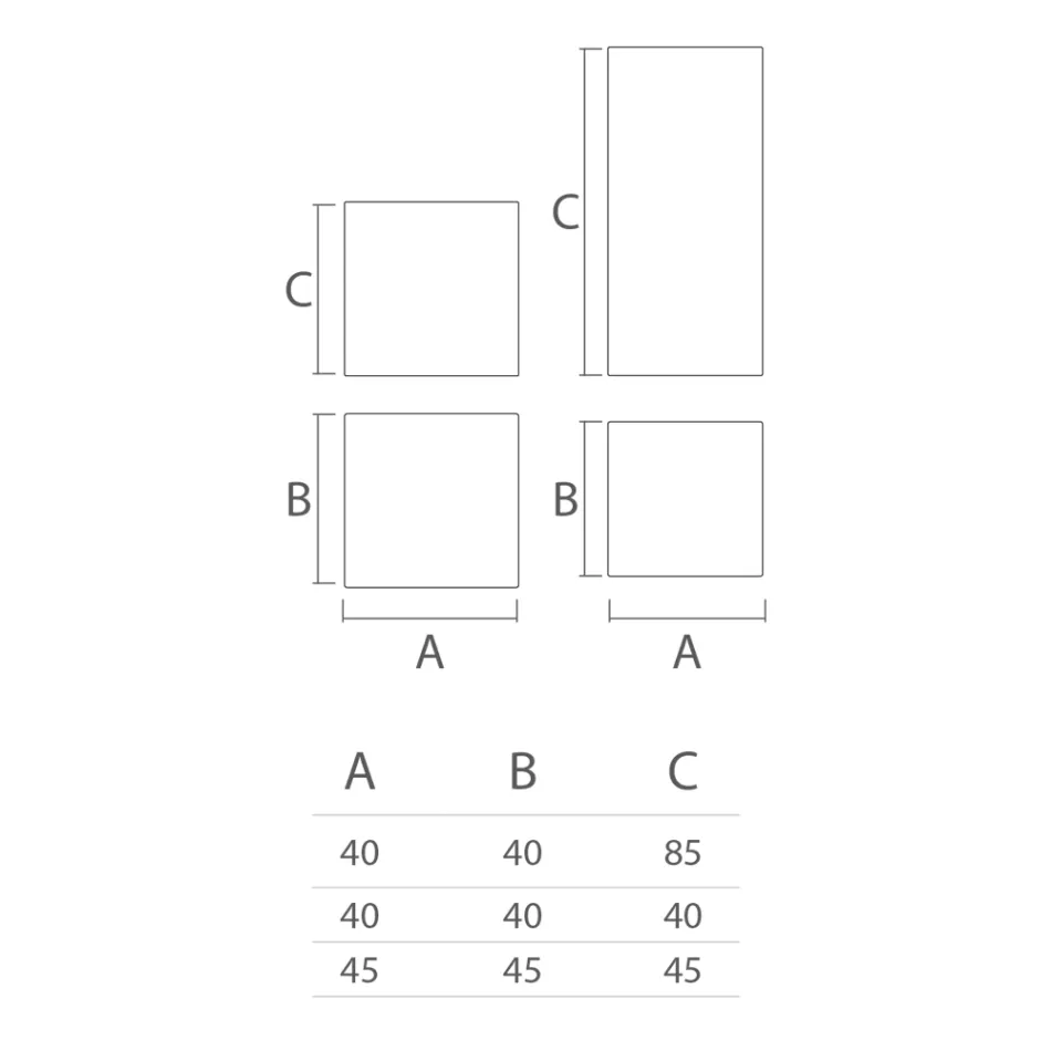 Havepuf i polyethylen 8 overflader lavet i Italien - Viky Viadurini