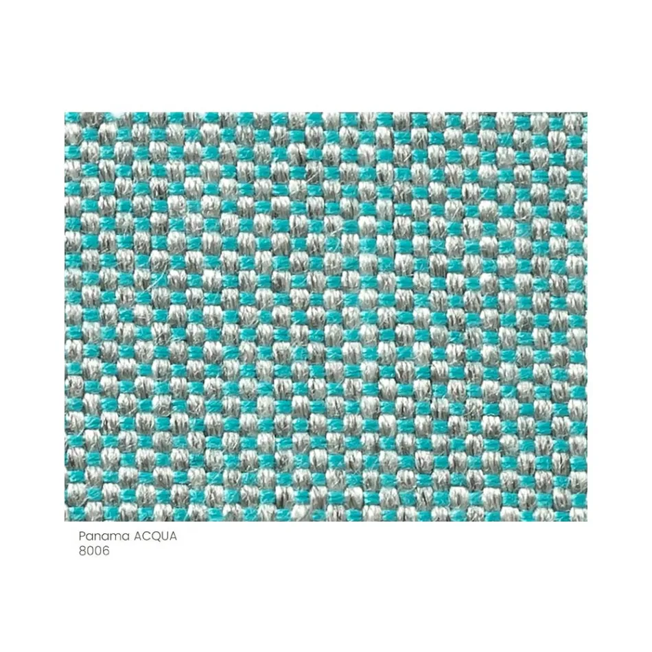 Havepuf i stof med metalfødder lavet i Italien - Smør Viadurini