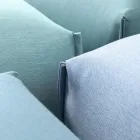 Havepuf i stof med metalfødder lavet i Italien - Smør Viadurini