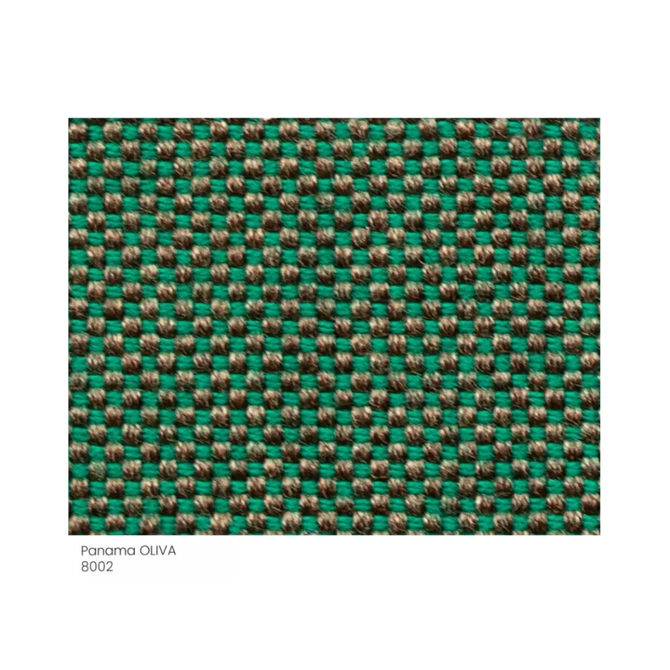 Havepuf i stof med metalfødder lavet i Italien - Smør Viadurini