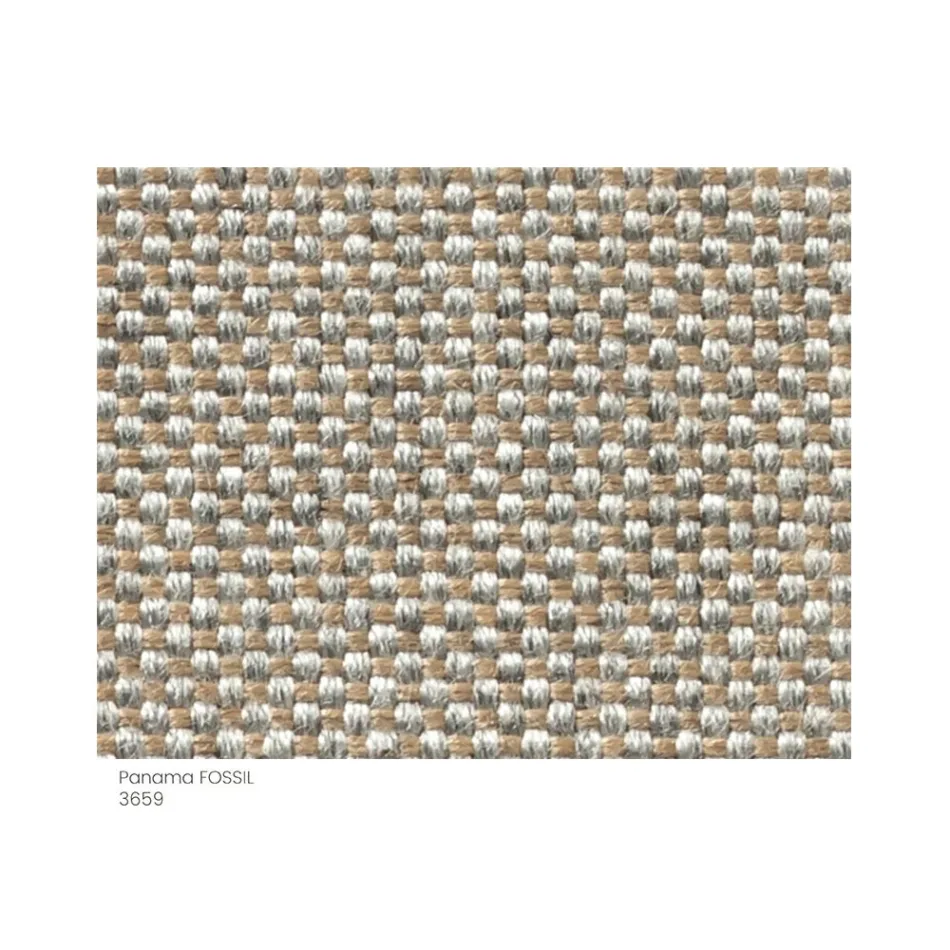 Havepuf i stof med metalfødder lavet i Italien - Smør Viadurini