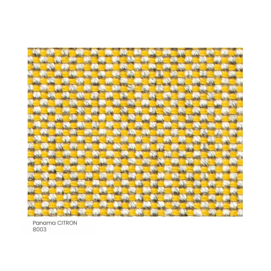 Havepuf i stof med metalfødder lavet i Italien - Smør Viadurini